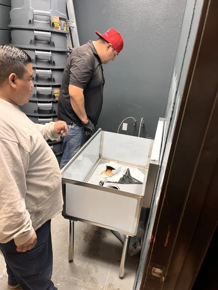 Commercial plumbing and sink installation in Ware Place
